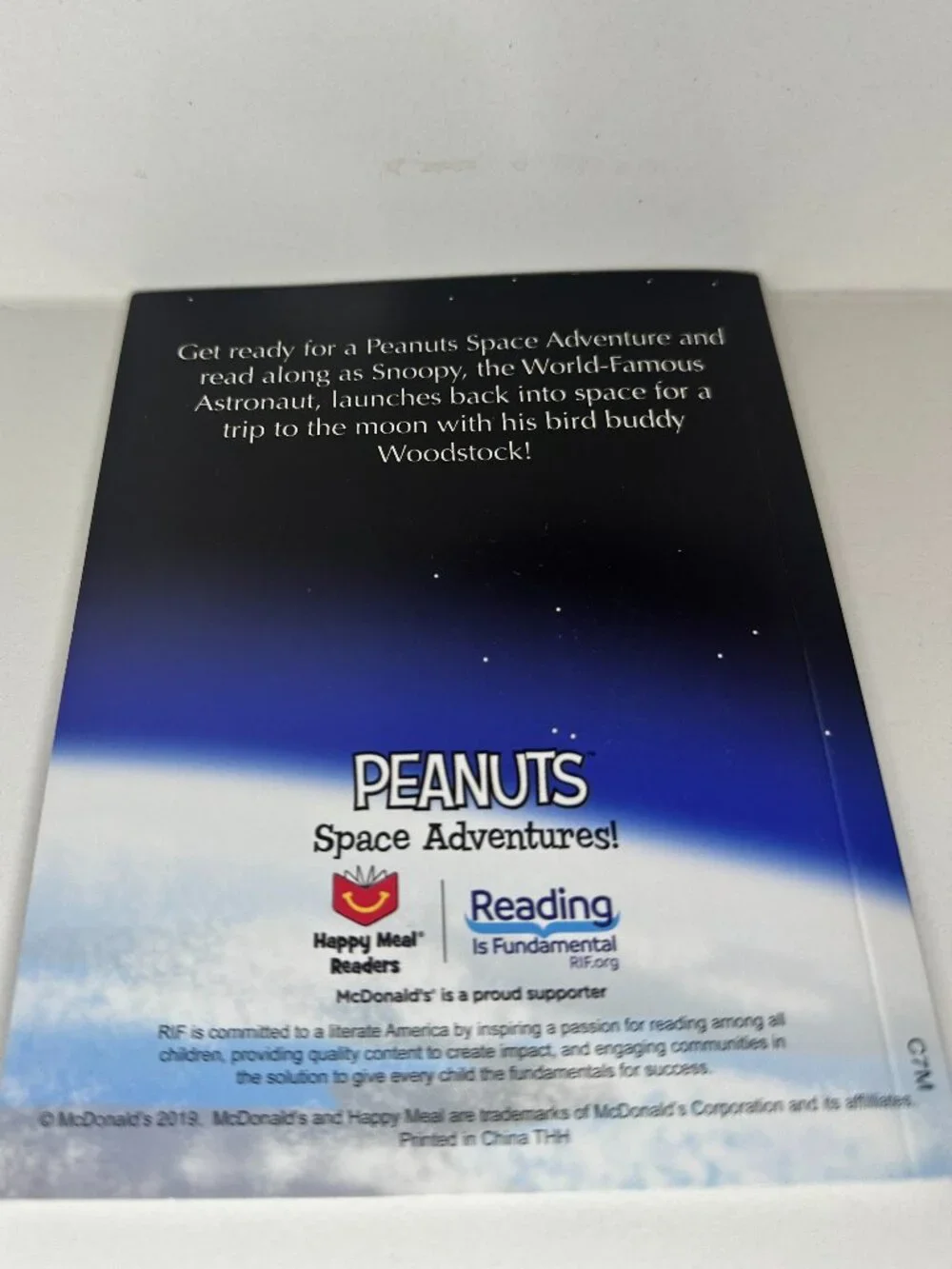 Snoopy To The Moon Little Book | McDonald’s Happy Meal Peanuts NASA